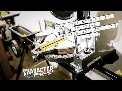 Powertec MT4000 Miter Saw Stand | Unboxing, Assembly and Initial Thoughts!