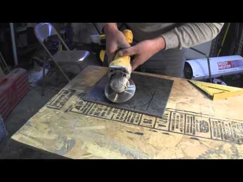 How to Cut Porcelain Tile-using an angle grinder
