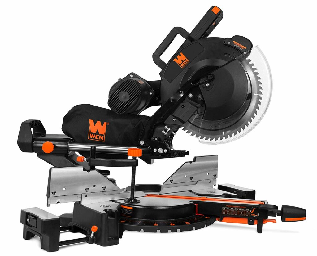 WEN MM1214 12 inch Dual Bevel Sliding Compound Best Miter Saw with Laser